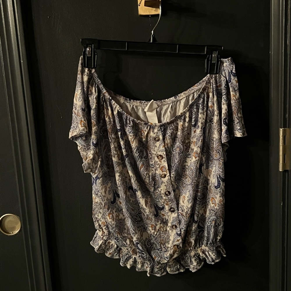 Floral Off-Shoulder Blouse